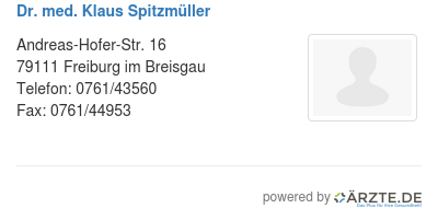 Dr med klaus spitzmueller