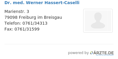 Dr med werner hassert caselli