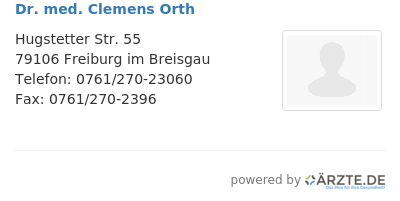 Dr med clemens orth