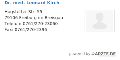 Dr med leonard kirch