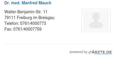 Dr med manfred mauch 573509