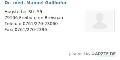 Dr med manuel gollhofer