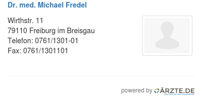 Dr med michael fredel