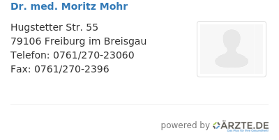 Dr med moritz mohr