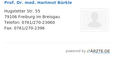 Prof dr med hartmut buerkle