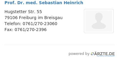 Prof dr med sebastian heinrich