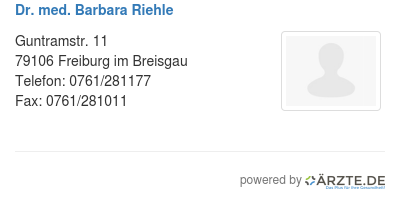 Dr med barbara riehle