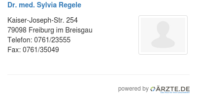 Dr med sylvia regele