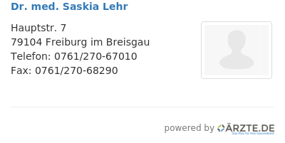 Dr med saskia lehr
