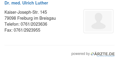 Dr med ulrich luther