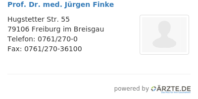 Prof dr med juergen finke