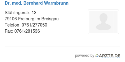 Dr med bernhard warmbrunn