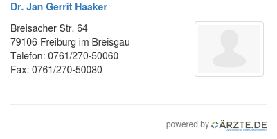 Dr jan gerrit haaker