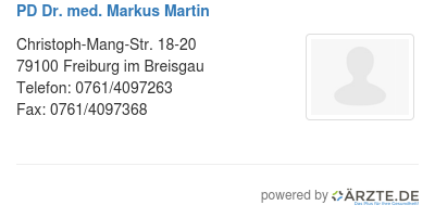 Pd dr med markus martin