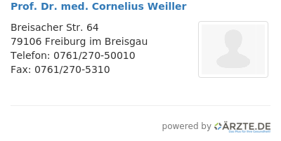 Prof dr med cornelius weiller