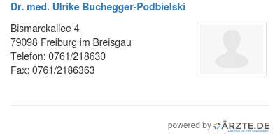 Dr med ulrike buchegger podbielski