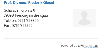 Prof dr med frederik giesel 538680
