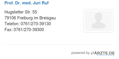 Prof dr med juri ruf