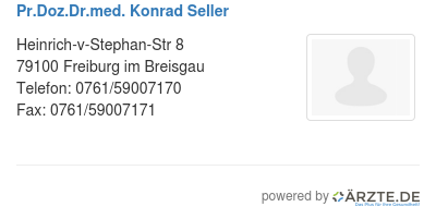 Pr doz dr med konrad seller