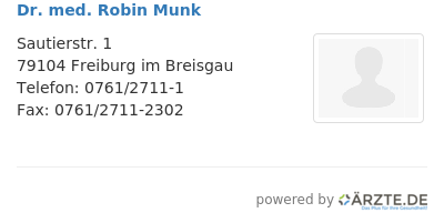 Dr med robin munk