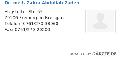 Dr med zahra abdullah zadeh