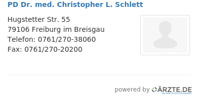 Pd dr med christopher l schlett