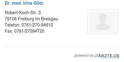 Dr med irina goetz