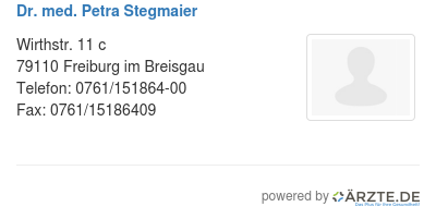 Dr med petra stegmaier