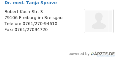 Dr med tanja sprave