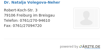 Dr natalja volegova neher