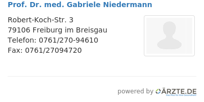 Prof dr med gabriele niedermann