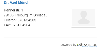Dr axel muench