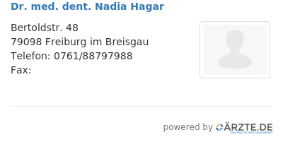 Dr med dent nadia hagar