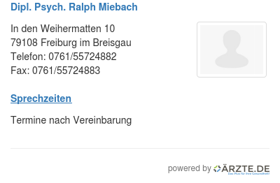 Dipl psych ralph miebach