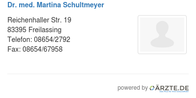 Dr med martina schultmeyer