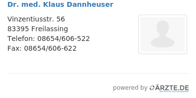 Dr med klaus dannheuser 645534