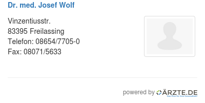 Dr med josef wolf 274521