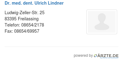 Dr med dent ulrich lindner