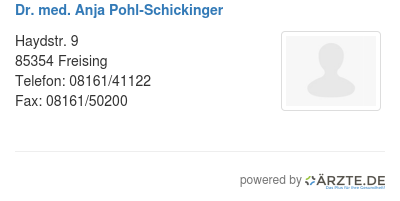 Dr med anja pohl schickinger
