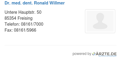 Dr med dent ronald willmer
