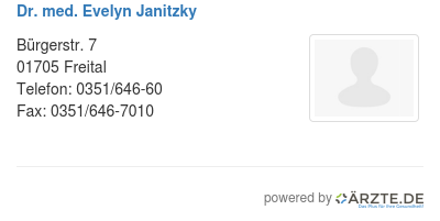 Dr med evelyn janitzky