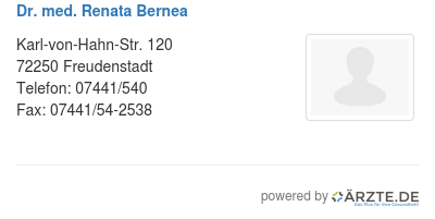 Dr med renata bernea