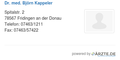 Dr med bjoern kappeler