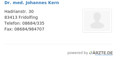 Dr med johannes kern