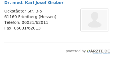 Dr med karl josef gruber
