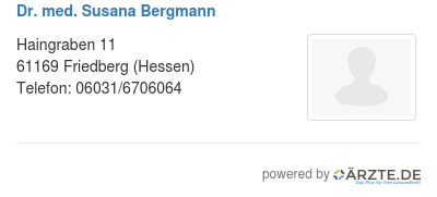 Dr med susana bergmann