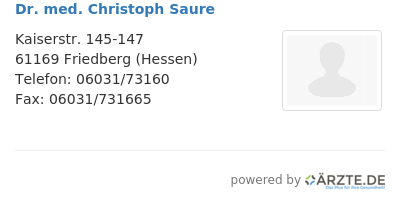 Dr med christoph saure