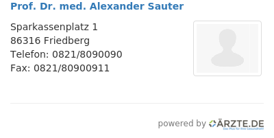 Prof dr med alexander sauter 648607