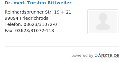 Dr med torsten rittweiler
