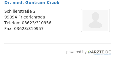Dr med guntram krzok